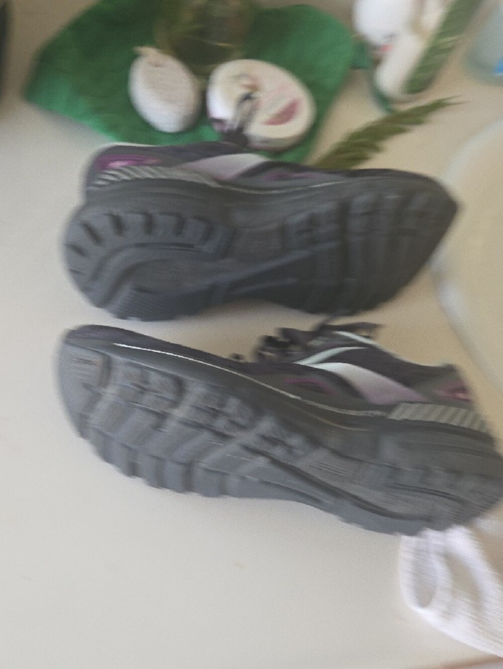 Brooks Women's Sneakers — Charcoal with Purple Accents - Picture 5 of 9